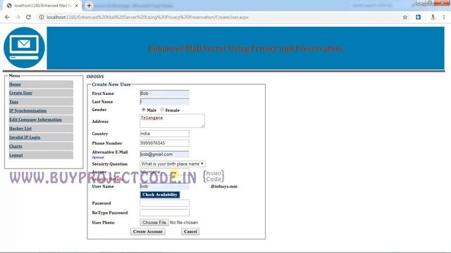 Enhanced Mail server using Privacy & Preservation смотреть онлайн