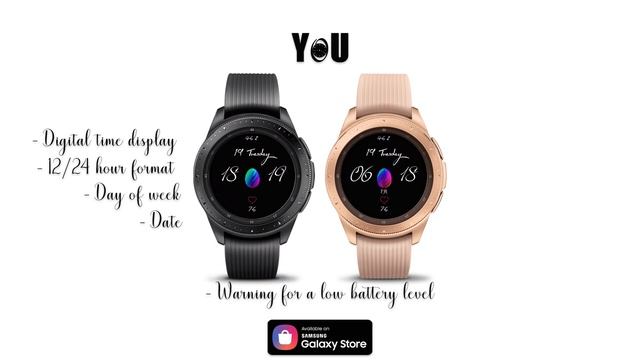 [YoU] Energy-saving Amoled Watch Face смотреть онлайн