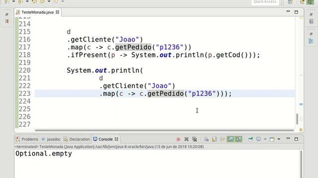 Java Optional (monadas) смотреть онлайн
