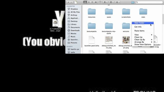 Minecraft Mod Tutorial: How to install Armor HUD 1.8 MAC смотреть онлайн