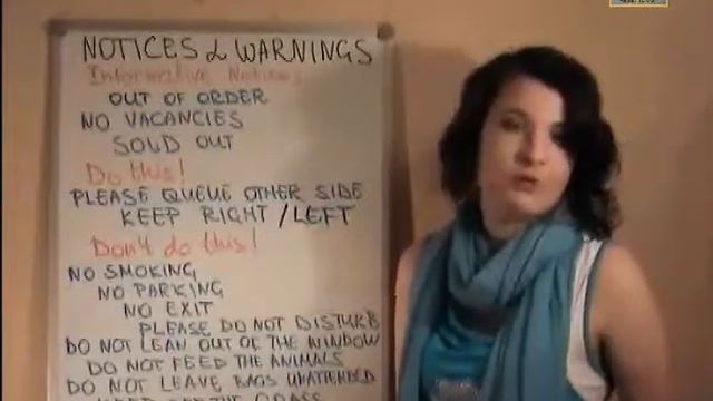 Информационные таблички на английском. Notices & Warnings смотреть онлайн