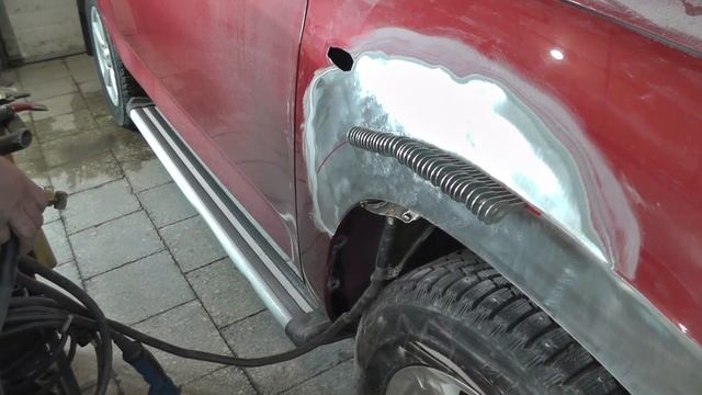 Toyota RAV4 ремонт крыла . смотреть онлайн