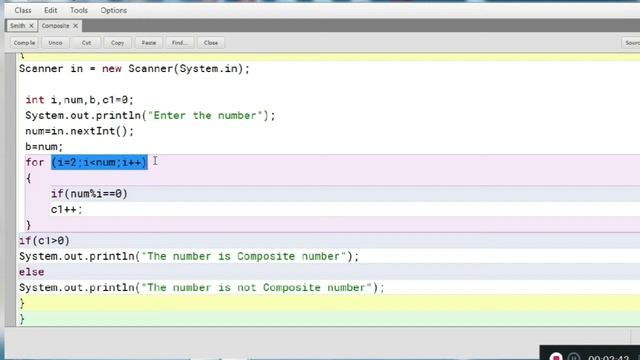 Composite number , Logic and Program in java смотреть онлайн