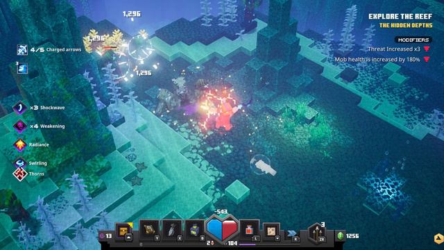 MINECRAFT DUNGEONS - NEW DLC HIDDEN DEPTHS - CORAL RISE LEVEL смотреть онлайн
