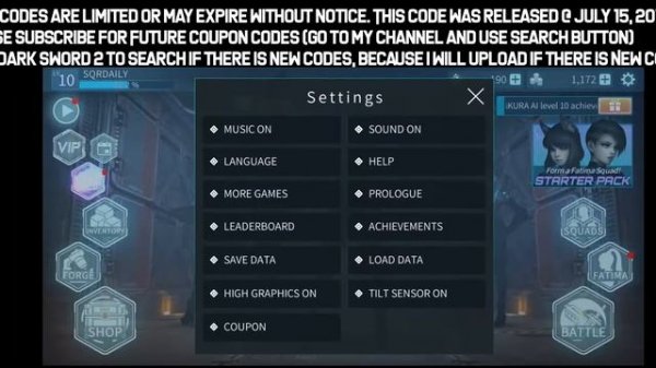 Dark Swords 2 Coupon Codes #1 for Android/iOS