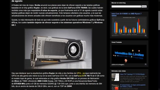 Las Nvidia GeForce GTX 700/600 Series & Windows 7/8 se quedaran sin soporte el 31 de agosto смотреть онлайн
