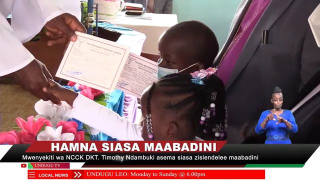 Mwenyekiti NCCK DKT. Timothy Ndambuki asema siasa zisiendelee maabadini смотреть онлайн