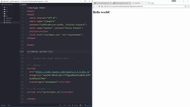 Git and GitHub for Beginners: GitHub basics, and how to use GitHub Desktop смотреть онлайн