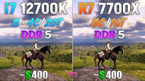 Ryzen 7 7700X vs Core i7 12700K - Test in 10 Games