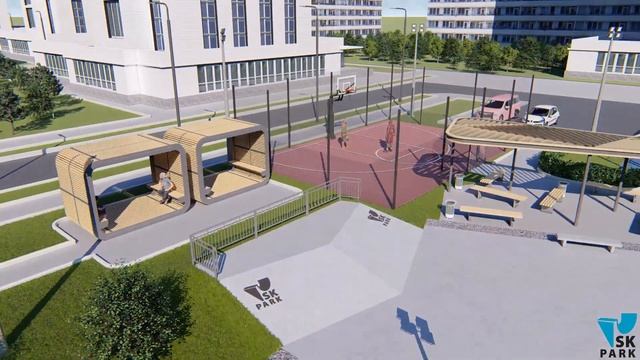Проект спортивного кластера для жилого комплекса Concept SK-06 By SK PARK