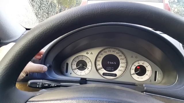 Mercedes W211 ESP Off / отключение Курсовой устойчивости полностью на W211 смотреть онлайн