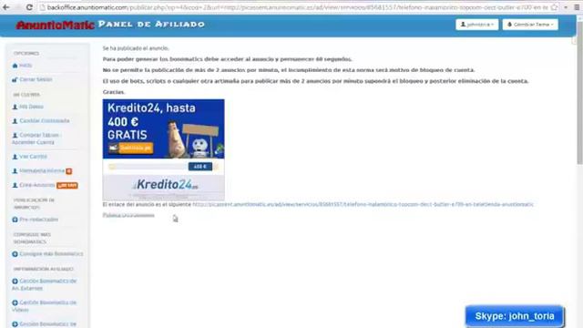 AnuntioMatic. Выполнение работы. Не больше 2 объявлений в минуту 1 смотреть онлайн
