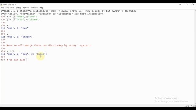 Python 3.9 New Feature | Dictionary Merge and Update Operator смотреть онлайн