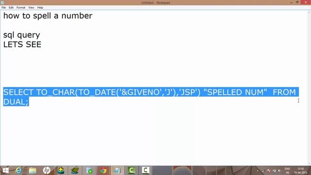 SQL query to spell the number смотреть онлайн