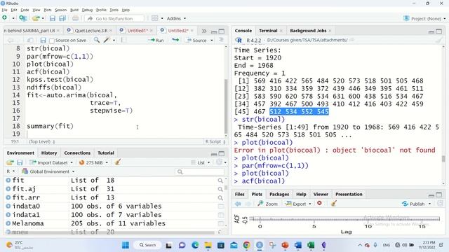 ARIMA model using auto.arima on R example 1 смотреть онлайн