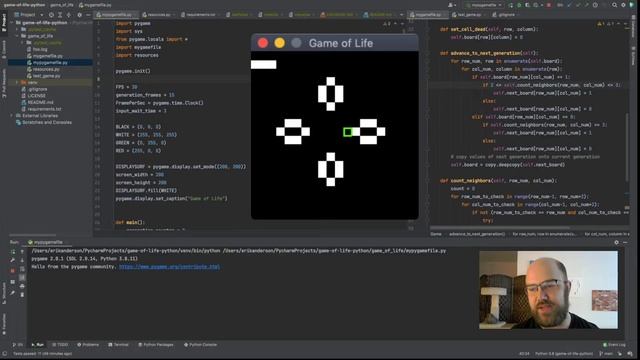 I created life! (Well, Conway's Game of Life, in Python) смотреть онлайн