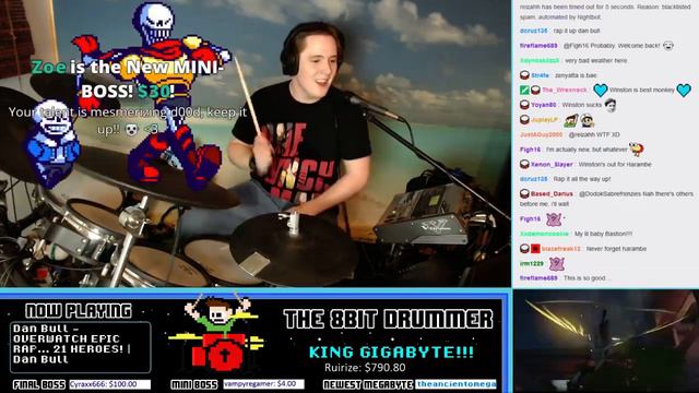Dan Bull Overwatch Rap (Drum Cover) -- The8BitDrummer смотреть онлайн