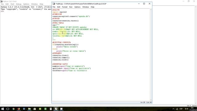 18 Python. Conexion bd sqlite смотреть онлайн