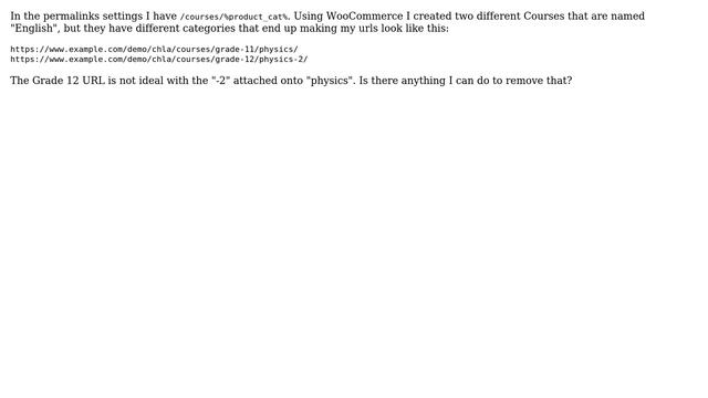 Wordpress: Can two products with the same name but different category produce unique URLs? смотреть онлайн