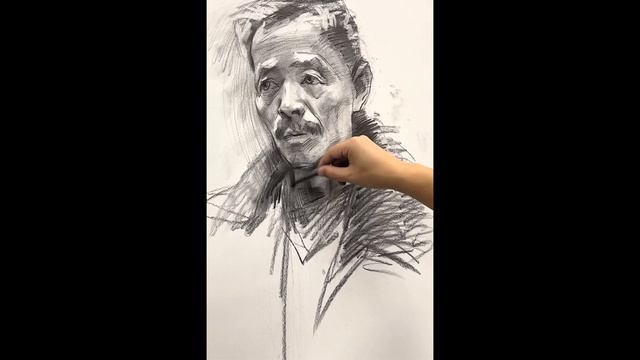 An Awesome Way to Draw Charcoal Portrait смотреть онлайн