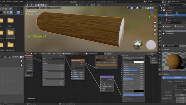 Part 04 : Make Procedural Textures with Nodes | Blender 2.91 Fireplace Beginner Tutorial смотреть онлайн