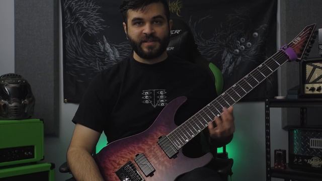 Evertune's ULTIMATE 7 STRING GUITAR (ESP LTD 7 String Baritone Guitar Demo) смотреть онлайн