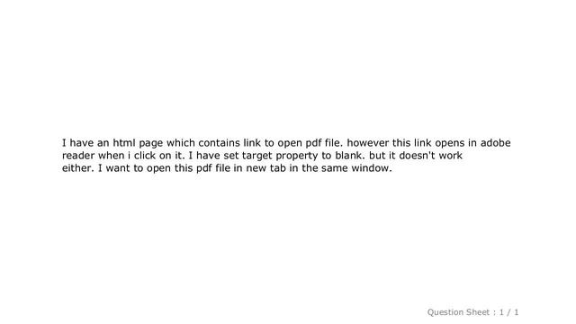 HTML : How to open link to pdf file in new tab using html смотреть онлайн