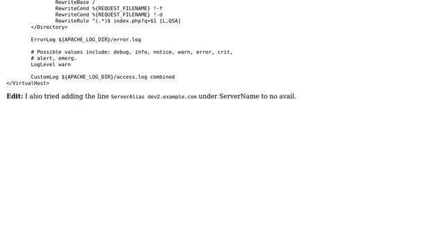 Virtual Host Redirects to Default смотреть онлайн