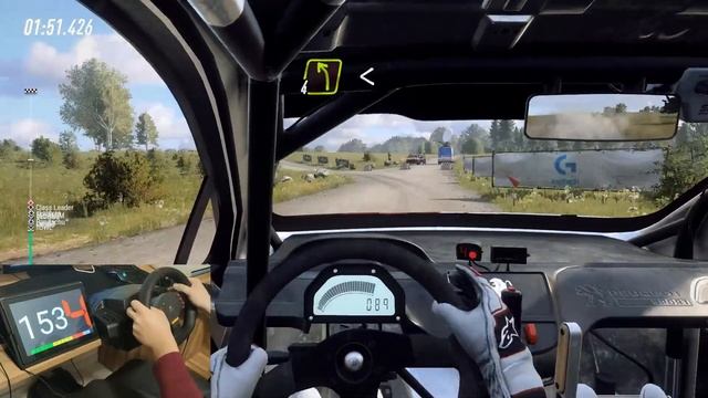 Chasing down max difficulty AI's on Dirt Rally 2.0 Logitech MOMO Racing Wheel GERMANY Peugeot 208 R смотреть онлайн