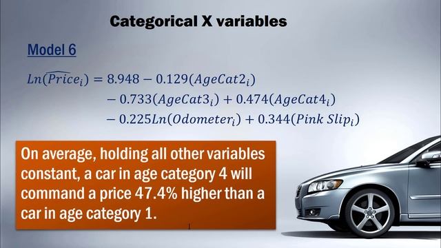 Advanced Regression - Categorical X variables and Interaction terms смотреть онлайн