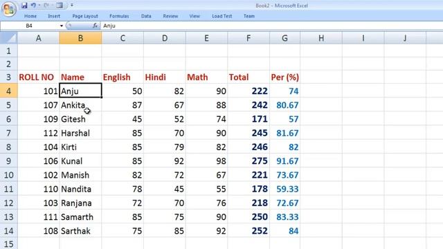 Sorting Microsoft Excel 2007 in Hindi C7 4.3 смотреть онлайн