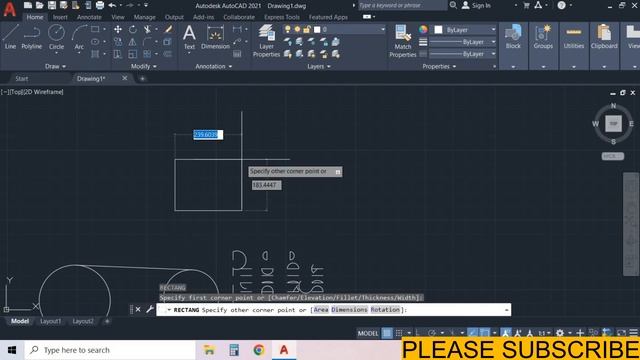 AUTOCAD 2023 TUTORIALS RECTANGLE COMMAND | EXPLAIN CAD смотреть онлайн