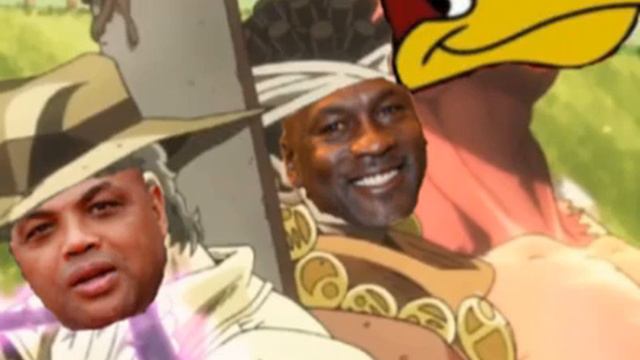 Scorching Fadeaways (theme of Moslammed Avdol) Barkley's Bizarre Adventure Slamdunk Crusaders смотреть онлайн