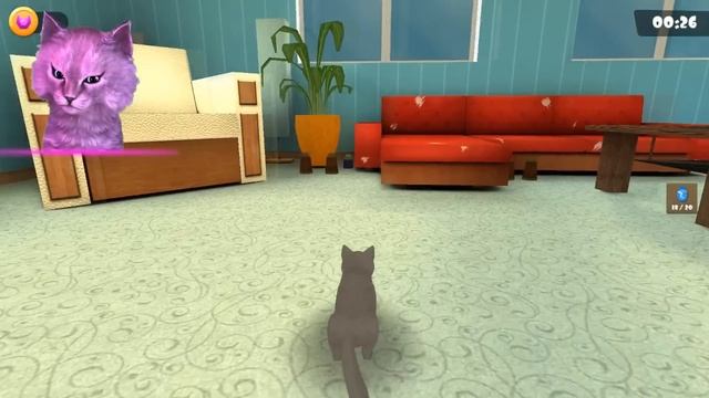 СИМУЛЯТОР КОТА и КОТЕНОК АБИ игра ДЛЯ ДЕТЕЙ и МАЛЫШЕЙ смотреть онлайн