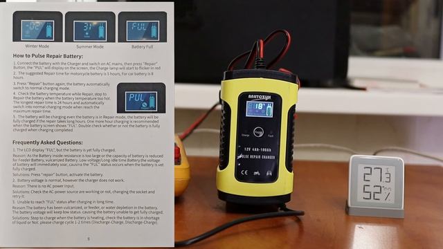 Зарядное устройство для автомобильного аккумулятора с Алиэкспресс. Pulse repair charger смотреть онлайн