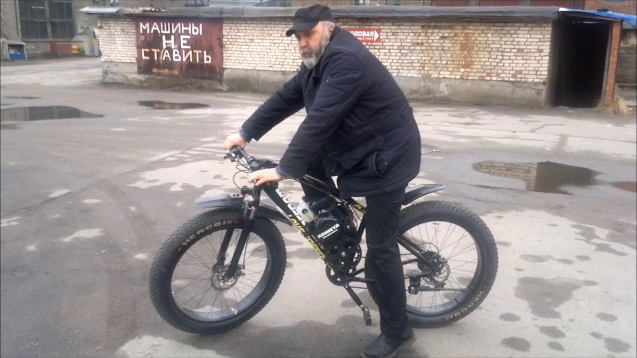 Мотофет байк Комета с приводом к педалям смотреть онлайн