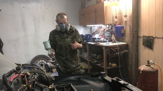 ПОКРАСКА В РАПТОР ПОДКАПОТНОГО ПРОСТРАНСТВА НА НИВЕ 2121