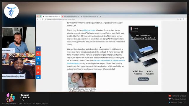 Mamoa BACKS Ray Fisher Against WB, Caville Superman Info