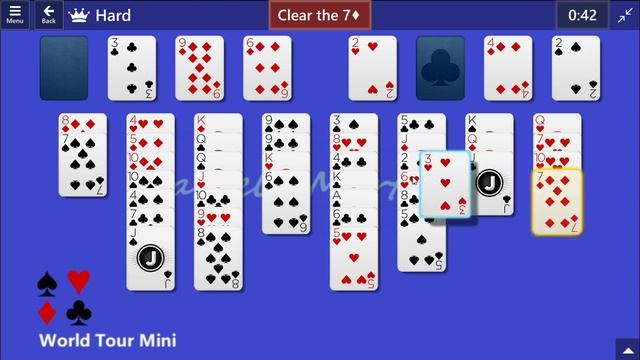 World Tour Mini Game #8 | August 11, 2021 Event | FreeCell Hard смотреть онлайн