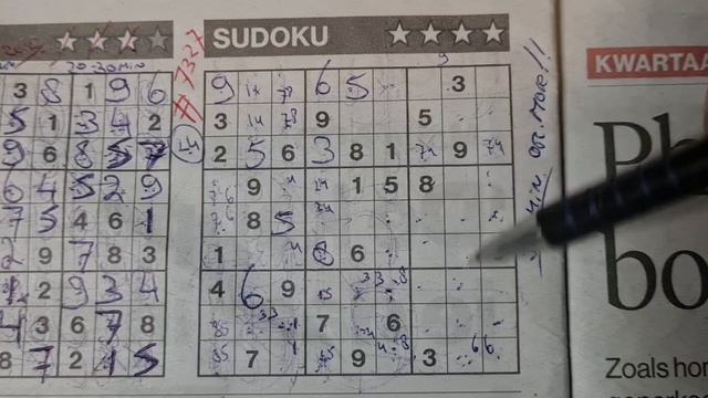 Tuesday. Bonus Extra edition. (#7327) Four Stars Sudoku puzzle. 10-24-2023 Extra part 2 of 4 смотреть онлайн