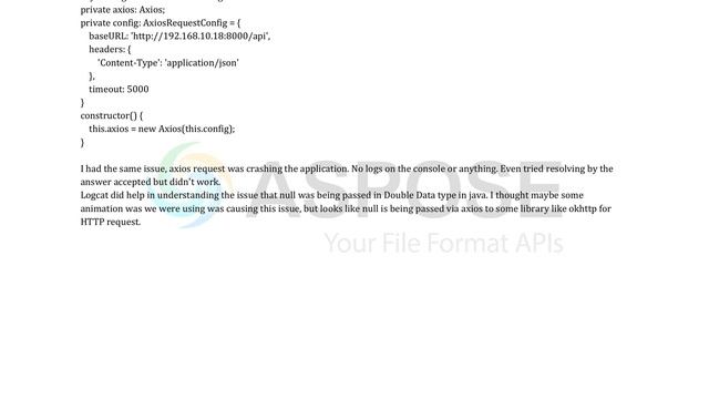 Fetch Axios crashing hard in React Native but only for certain URLs смотреть онлайн