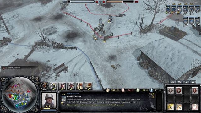 Company Of Heroes 2 : The Western Front Armies 4v4 Multiplayer Gameplay - Riflemen Horde смотреть онлайн