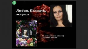 Презентация. Звезды, умершие от рака, и знаменитости, которые победили рак