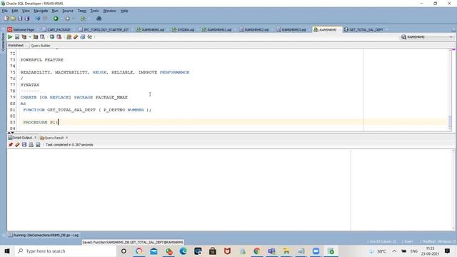 PLSQL PACKAGES BY Rams Venkat смотреть онлайн