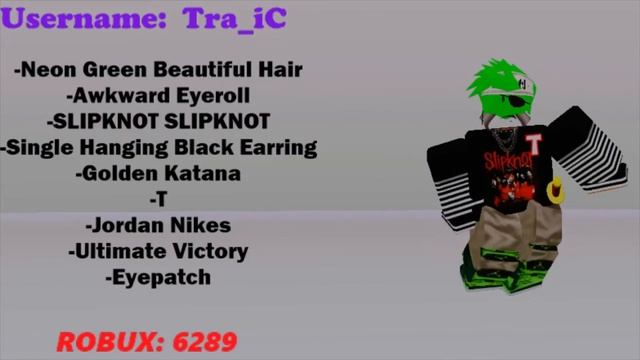 6 AWESOME ROBLOX "Neon Green Beautiful Hair" OUTFITS!!! смотреть онлайн