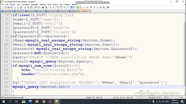 signup & login page in php part 2 смотреть онлайн
