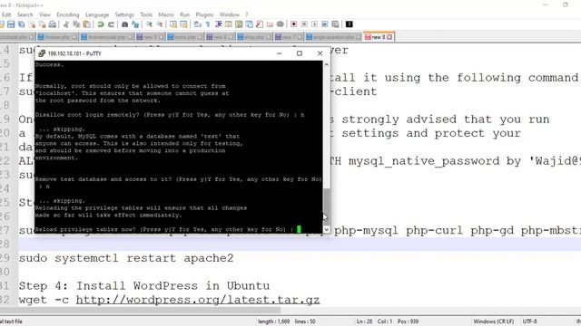 How to install wordpress on ubuntu server ll Ubuntu смотреть онлайн