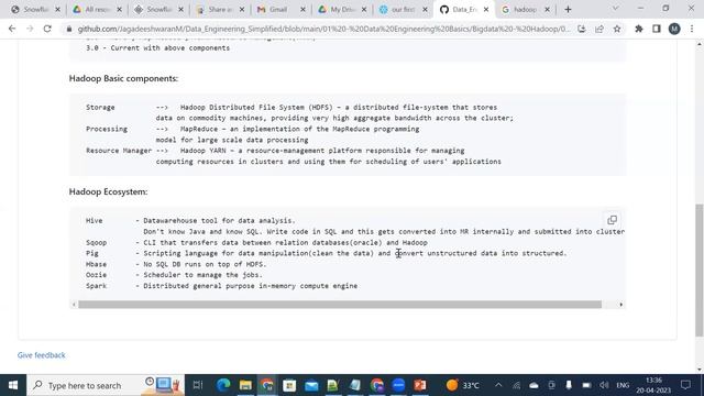 Hadoop Overview In Big Data смотреть онлайн
