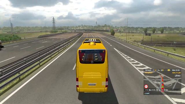 Euro Truck Simulator 2 Mercedes-Benz Travego S Ets2 1.37 Bus mod смотреть онлайн