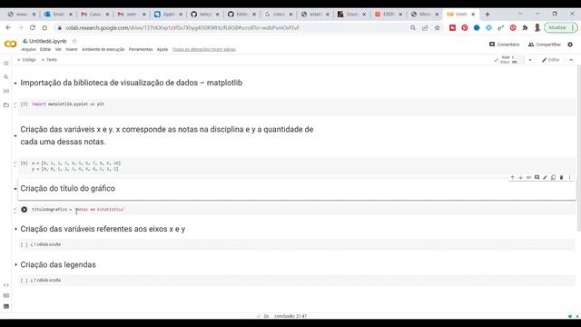 Utilização do matplotlib para visualização de dados na forma gráfica смотреть онлайн